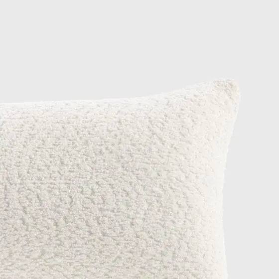 100% Polyester Oblong Pillow White 12x24"