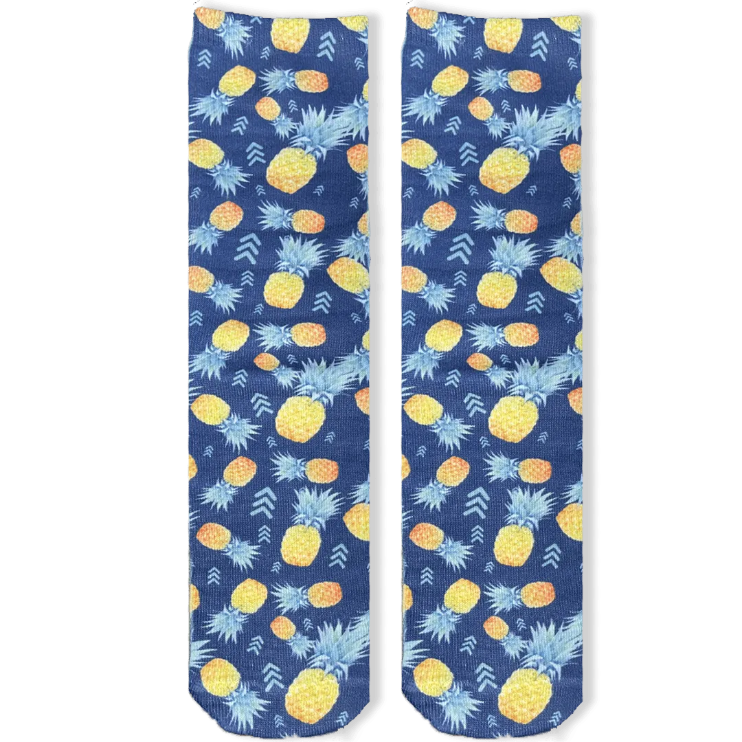 21 Pineapples Hawaiian  Crew Sock