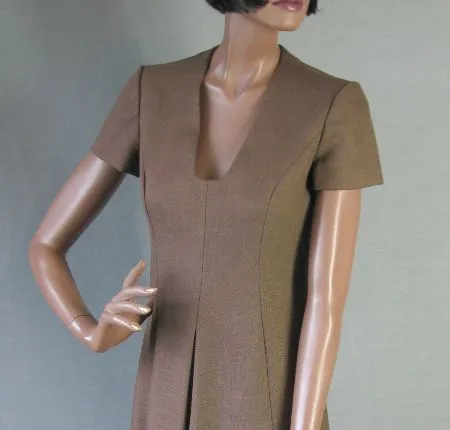 70s Women's Dress by Molly Parnis Vintage Chic Day Mod Office Saks Medium VFG