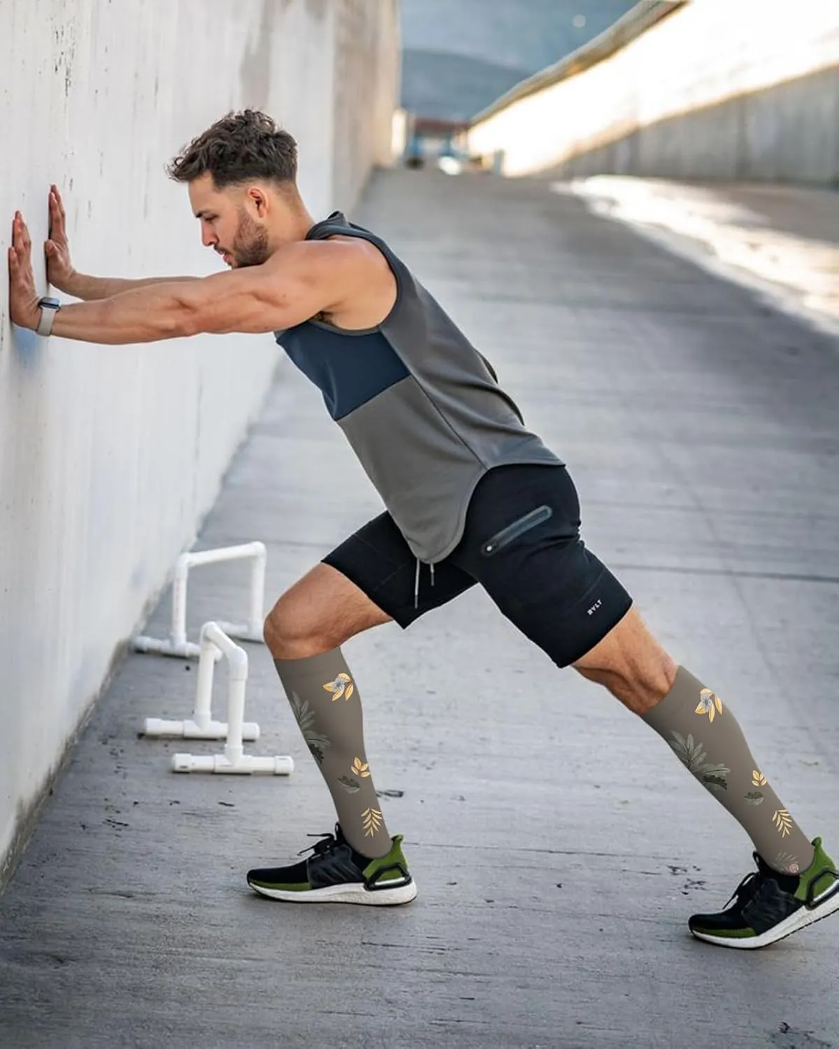 ACTINPUT 3 Pack Medical Compression Sock for Women and Men,Knee High Socks Best Support for Running Athletic Travel Nurses