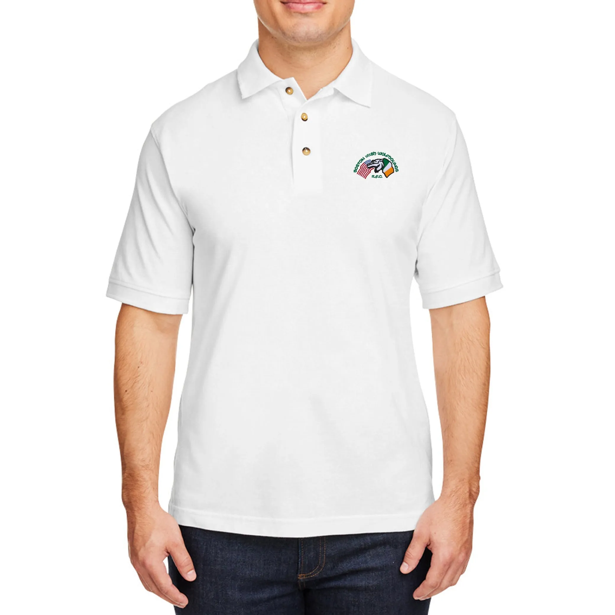 Boston Irish Wolfhounds YRFC Ringspun Cotton Polo