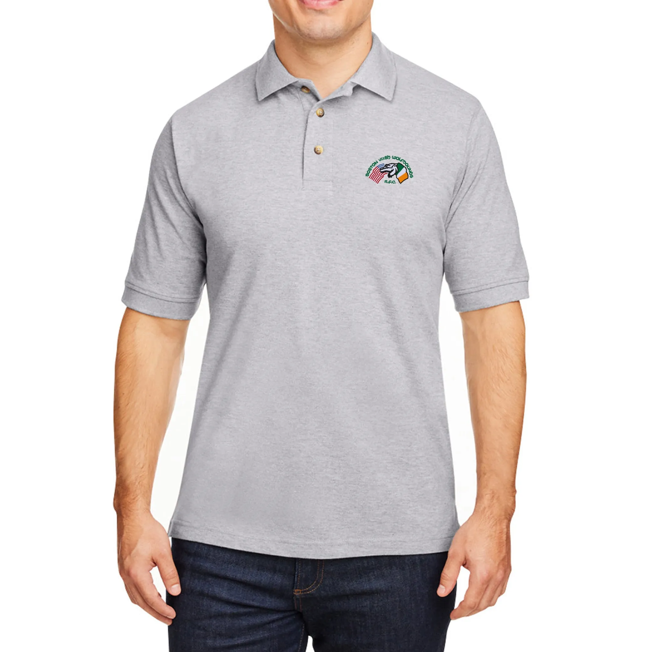 Boston Irish Wolfhounds YRFC Ringspun Cotton Polo
