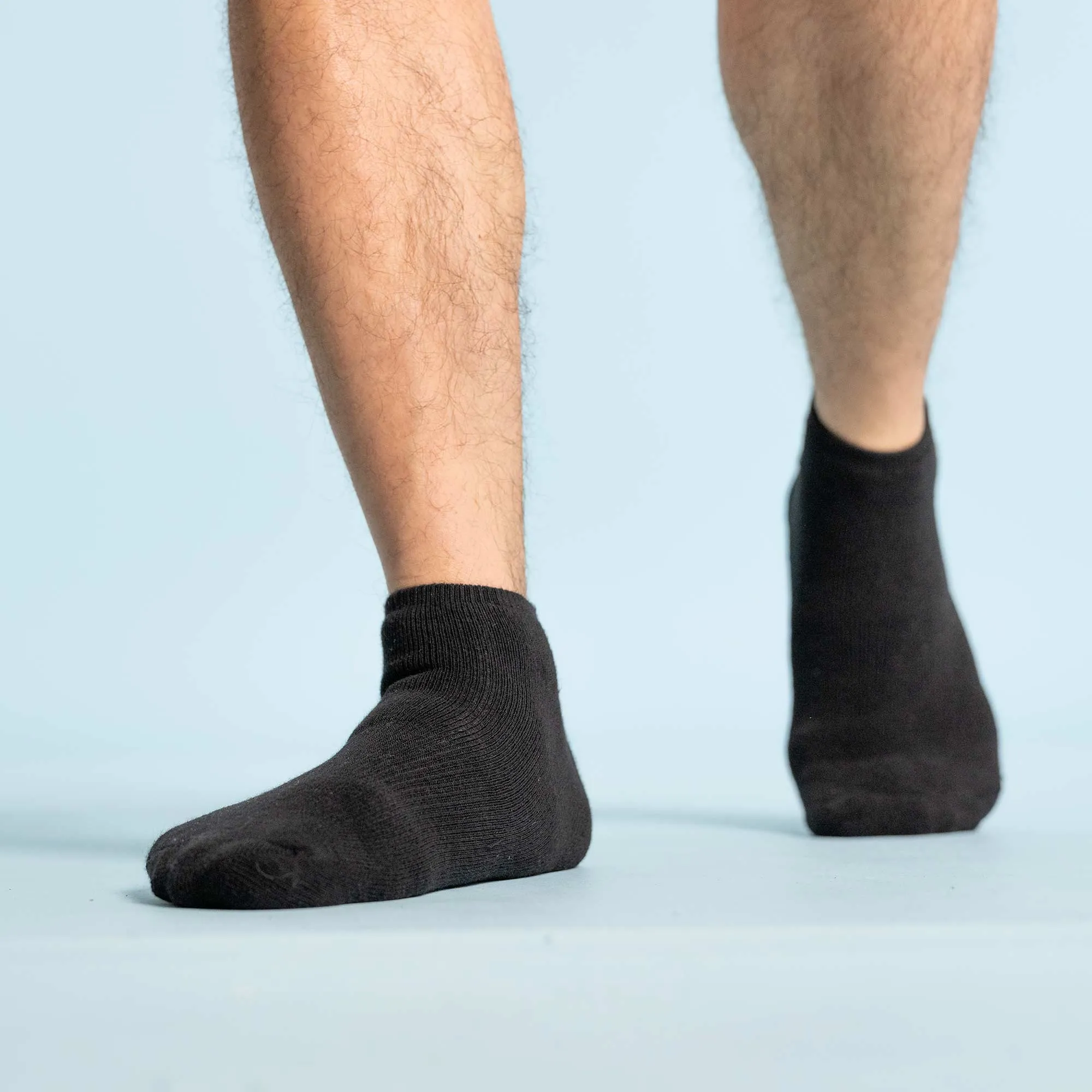 3-Pack Cypress Point Organic Cotton Golf Socks - No-Show, Anklet Footie Style