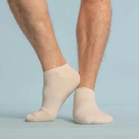 3-Pack Cypress Point Organic Cotton Golf Socks - No-Show, Anklet Footie Style