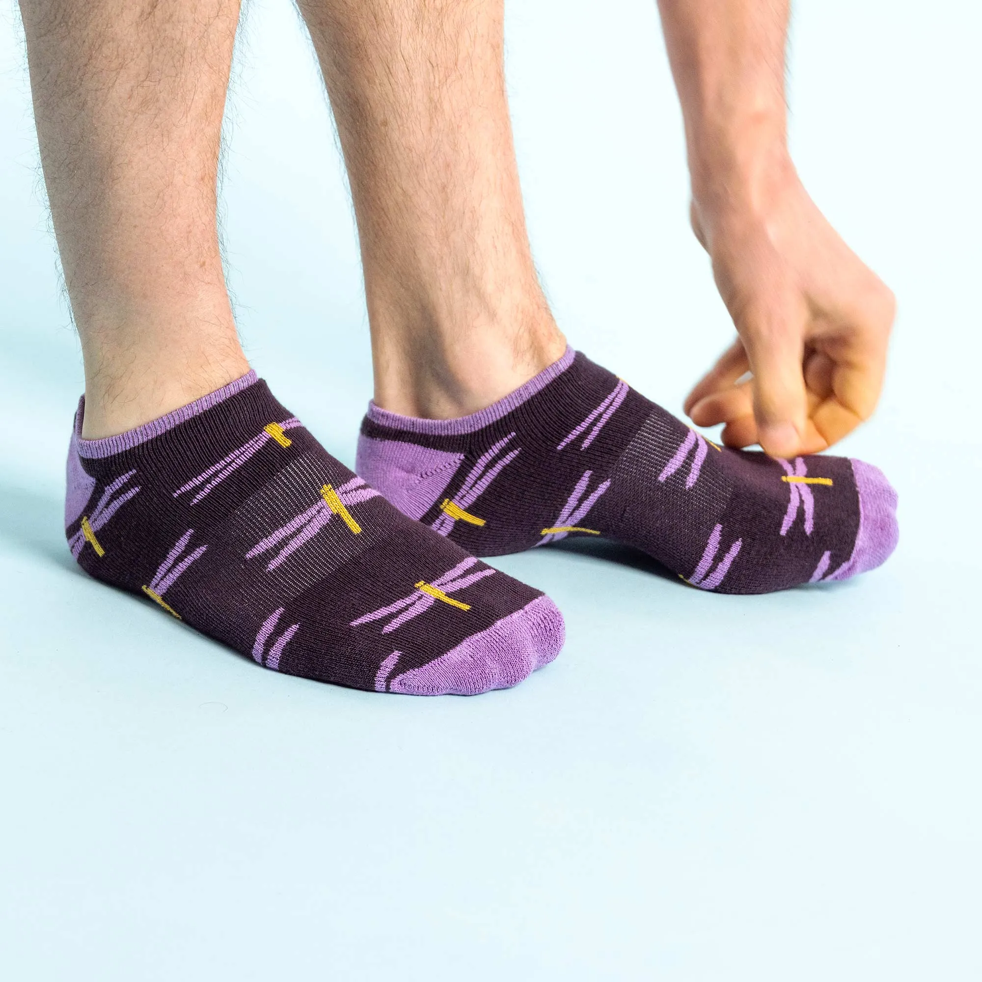 3-Pack Cypress Point Organic Cotton Golf Socks - No-Show, Anklet Footie Style