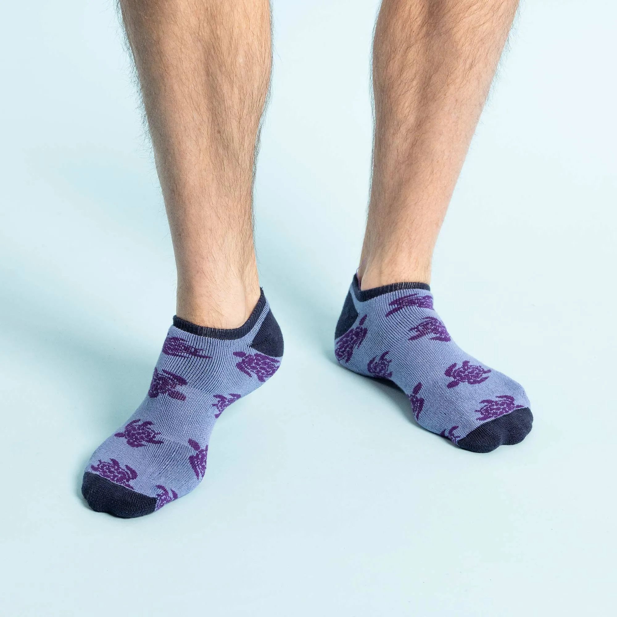 3-Pack Cypress Point Organic Cotton Golf Socks - No-Show, Anklet Footie Style