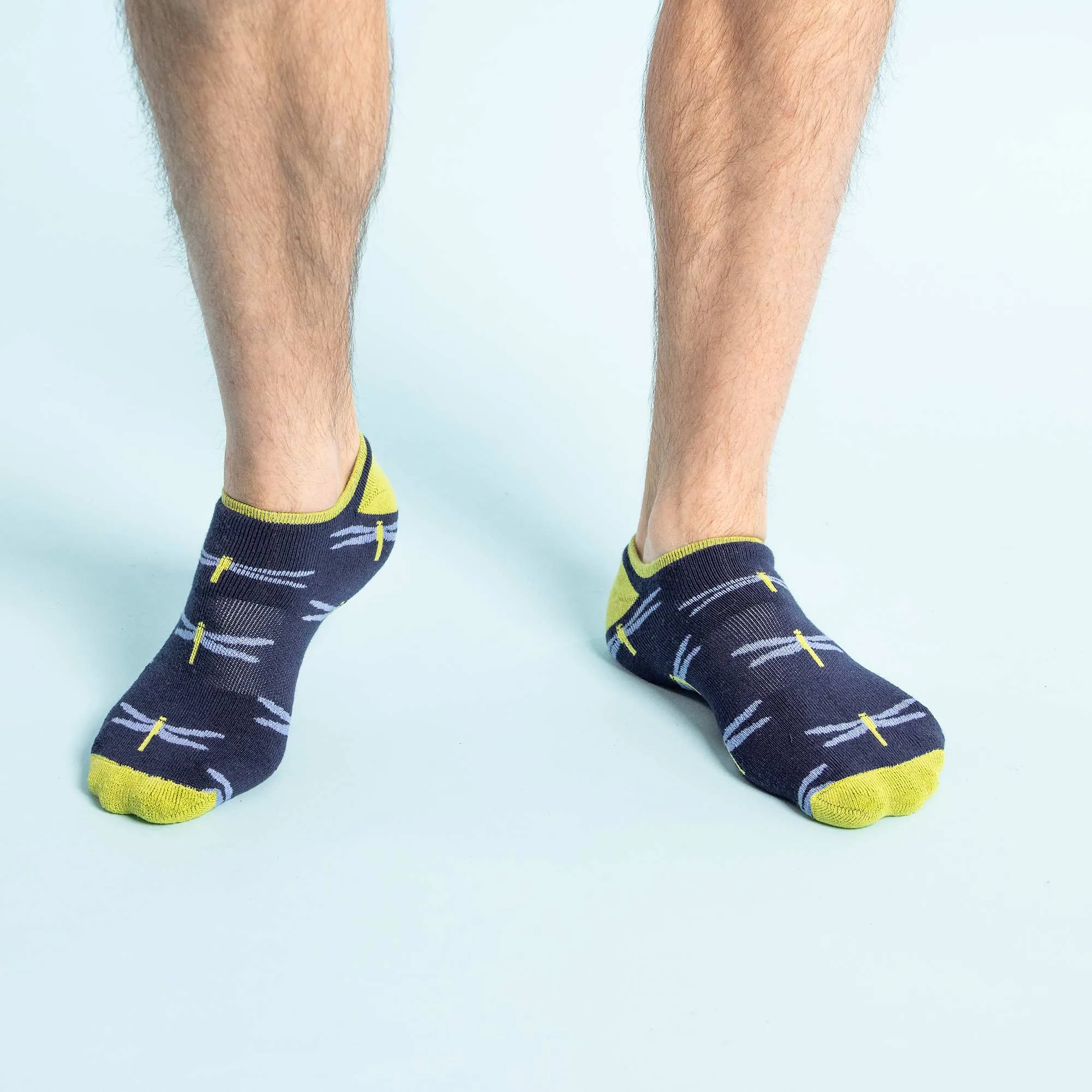 3-Pack Cypress Point Organic Cotton Golf Socks - No-Show, Anklet Footie Style