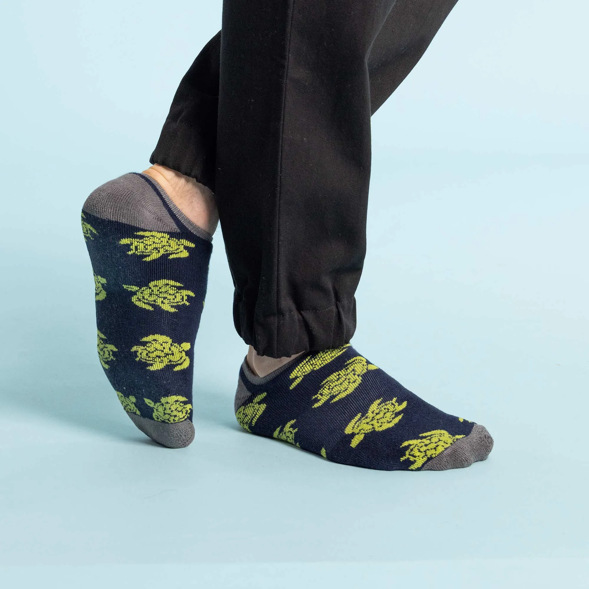 3-Pack Cypress Point Organic Cotton Golf Socks - No-Show, Anklet Footie Style