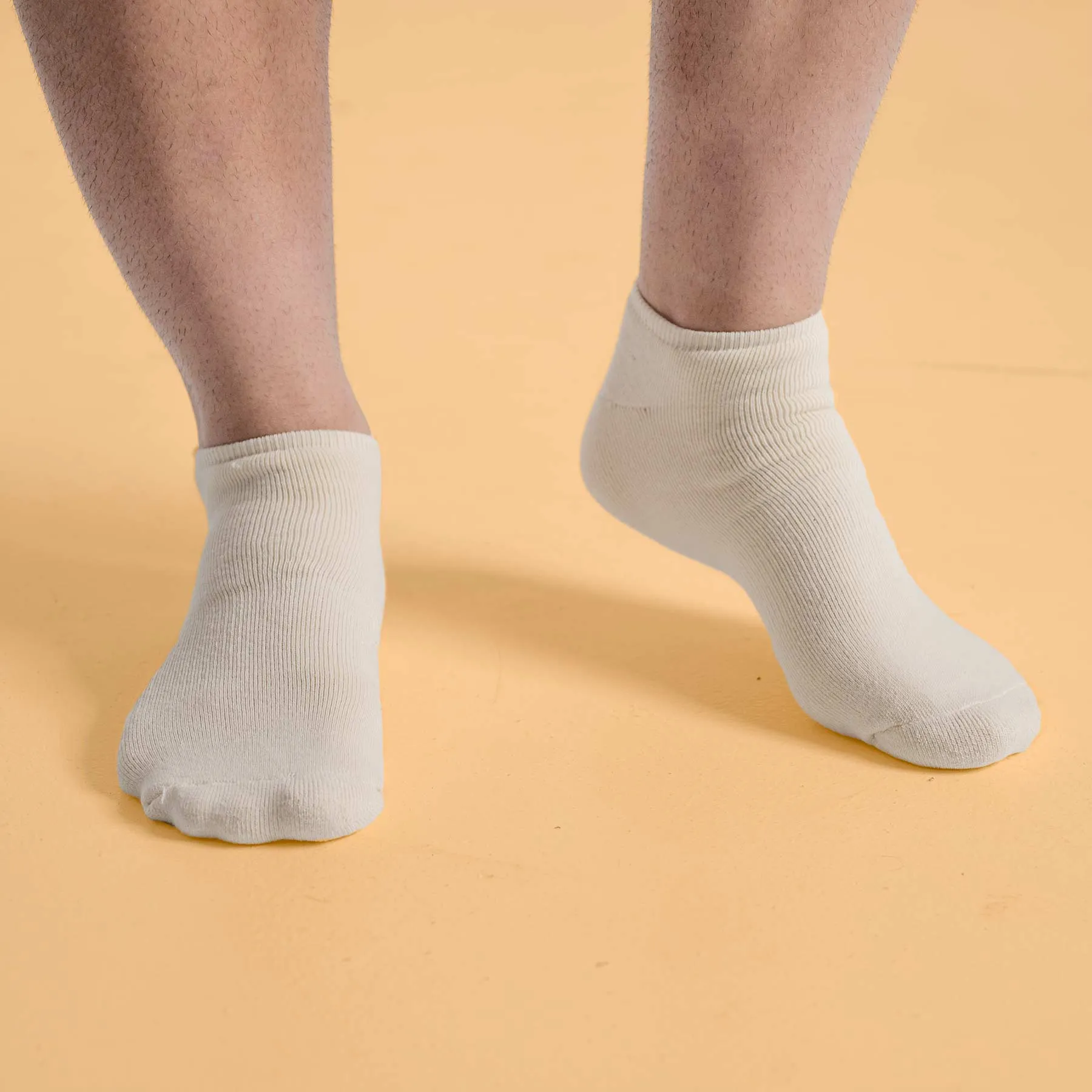 3-Pack Cypress Point Organic Cotton Golf Socks - No-Show, Anklet Footie Style
