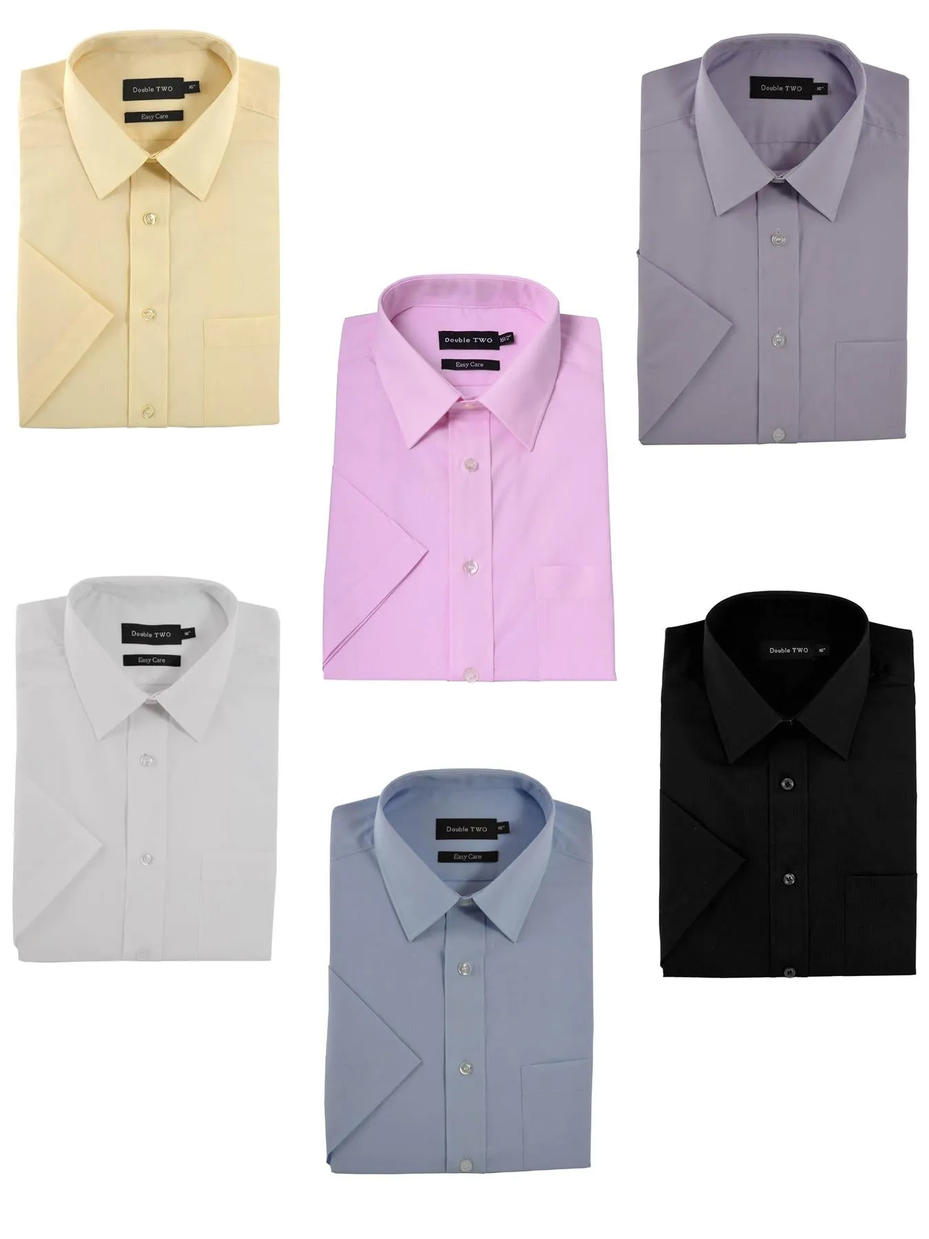 Double Two Classic Cotton Blend Half Sleeved Shirt (3300)