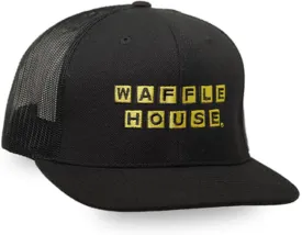Flat Bill Trucker Hat  Official Snapback Cap with Mesh Back and Iconic Logo