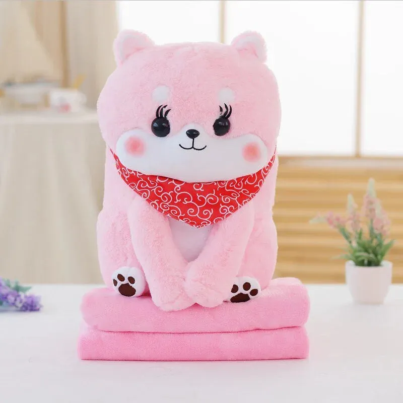 Friendly Kawaii Blushing Shiba Squad Plushies Stuffed Animals Collection