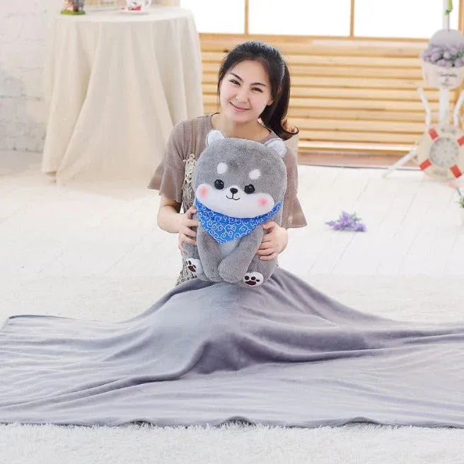 Friendly Kawaii Blushing Shiba Squad Plushies Stuffed Animals Collection