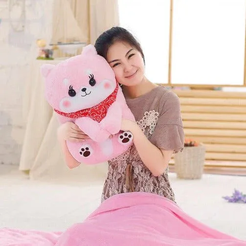 Friendly Kawaii Blushing Shiba Squad Plushies Stuffed Animals Collection