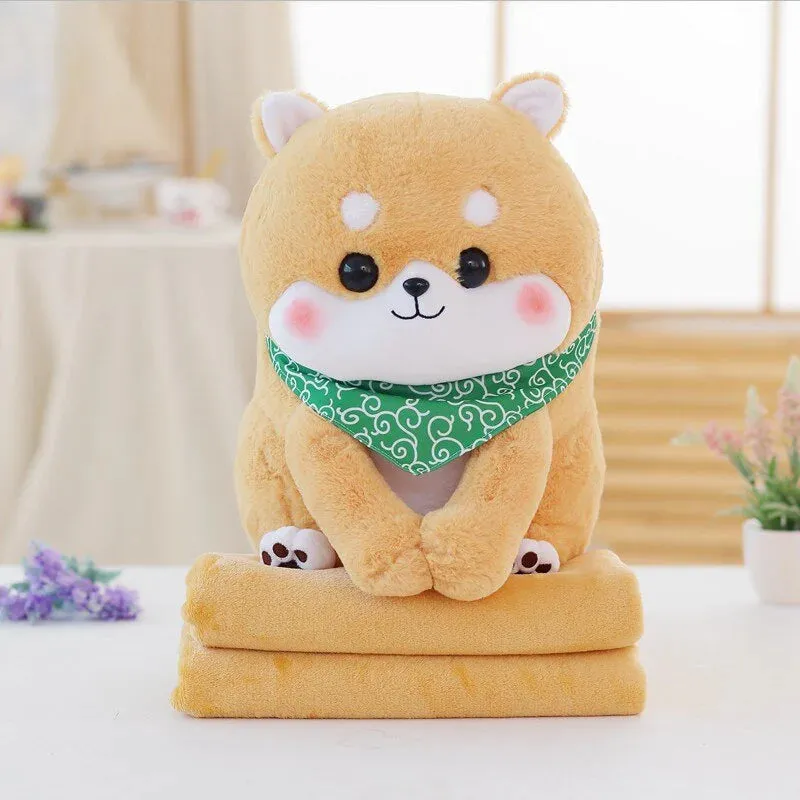 Friendly Kawaii Blushing Shiba Squad Plushies Stuffed Animals Collection