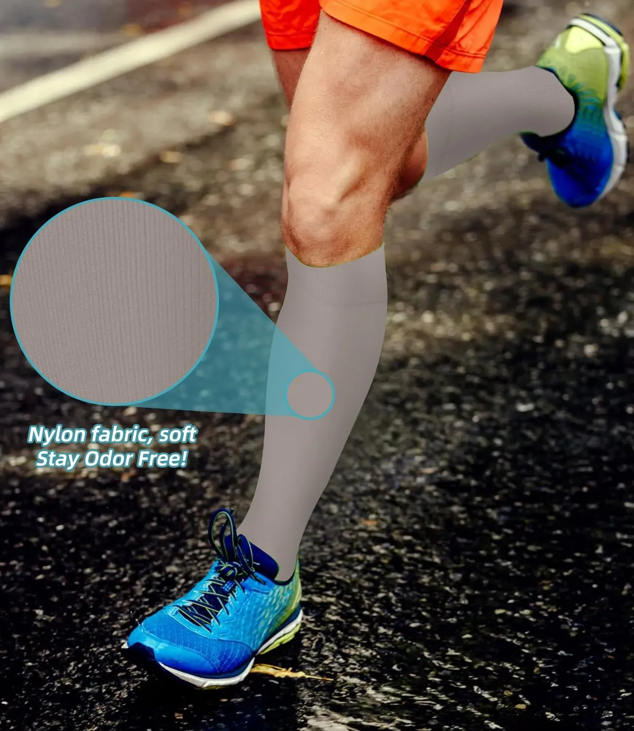 FuelMeFoot Compression Socks For Women Men - Graduated Support Knee High Socks For Nurses, Travel, Athletic