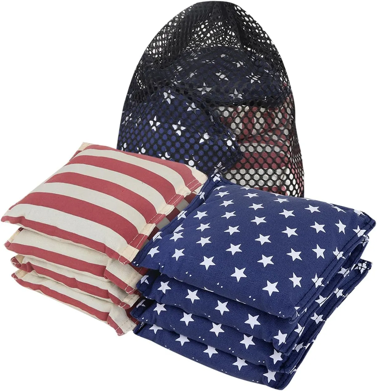 GSE Games & Sports Expert Set of 8 Premium Weather Resistant Cornhole Bags. Regulation Size and Weight Bean Bags for Cornhole Toss Games (Several Styles Available)