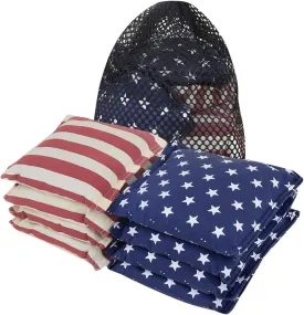 GSE Games & Sports Expert Set of 8 Premium Weather Resistant Cornhole Bags. Regulation Size and Weight Bean Bags for Cornhole Toss Games (Several Styles Available)