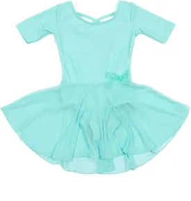Leveret Kids Girls Skirt Leotard Long Sleeve Size Toddler-X-Large (2-14 Years) Variety of Colors