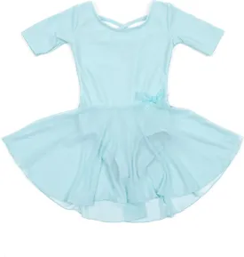 Leveret Kids Girls Skirt Leotard Long Sleeve Size Toddler-X-Large (2-14 Years) Variety of Colors