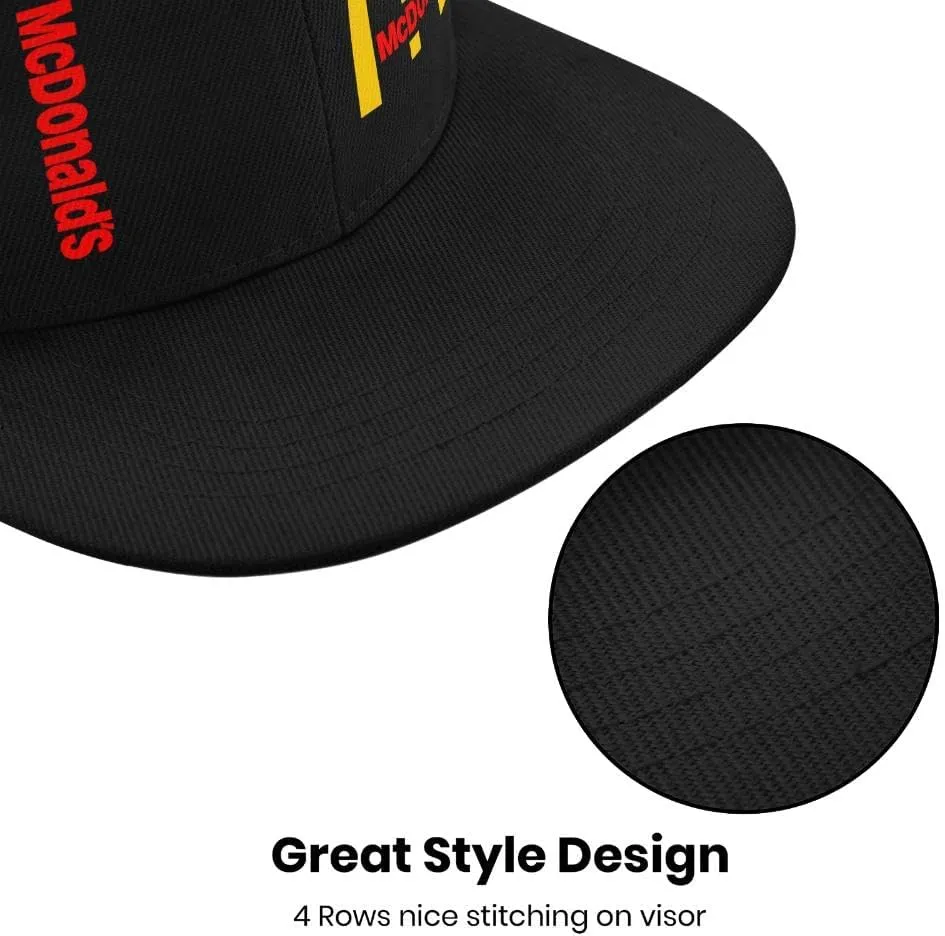 Long Flat Brim Snapback Hat for Unisex Adult Soft Outdoor Plain Baseball Cap Womens Mens Adjustable Golf Tennis Sun Hat