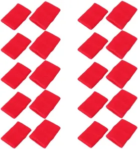 Mallofusa 10 Pack Colorful Sports Basketball Football Absorbent Wristband Party Outdoor Activity