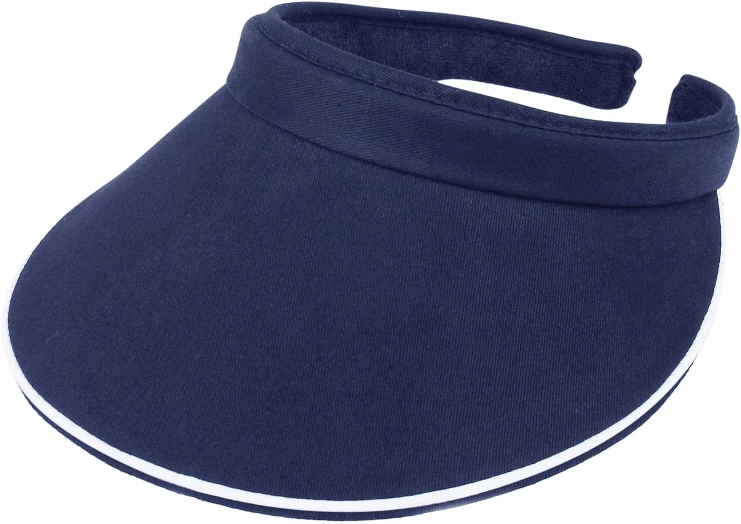 MG Women's Cotton Twill Clip-On Visor-4115