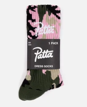 Multi-Colored Patta Woodland Camo Pattern Socks