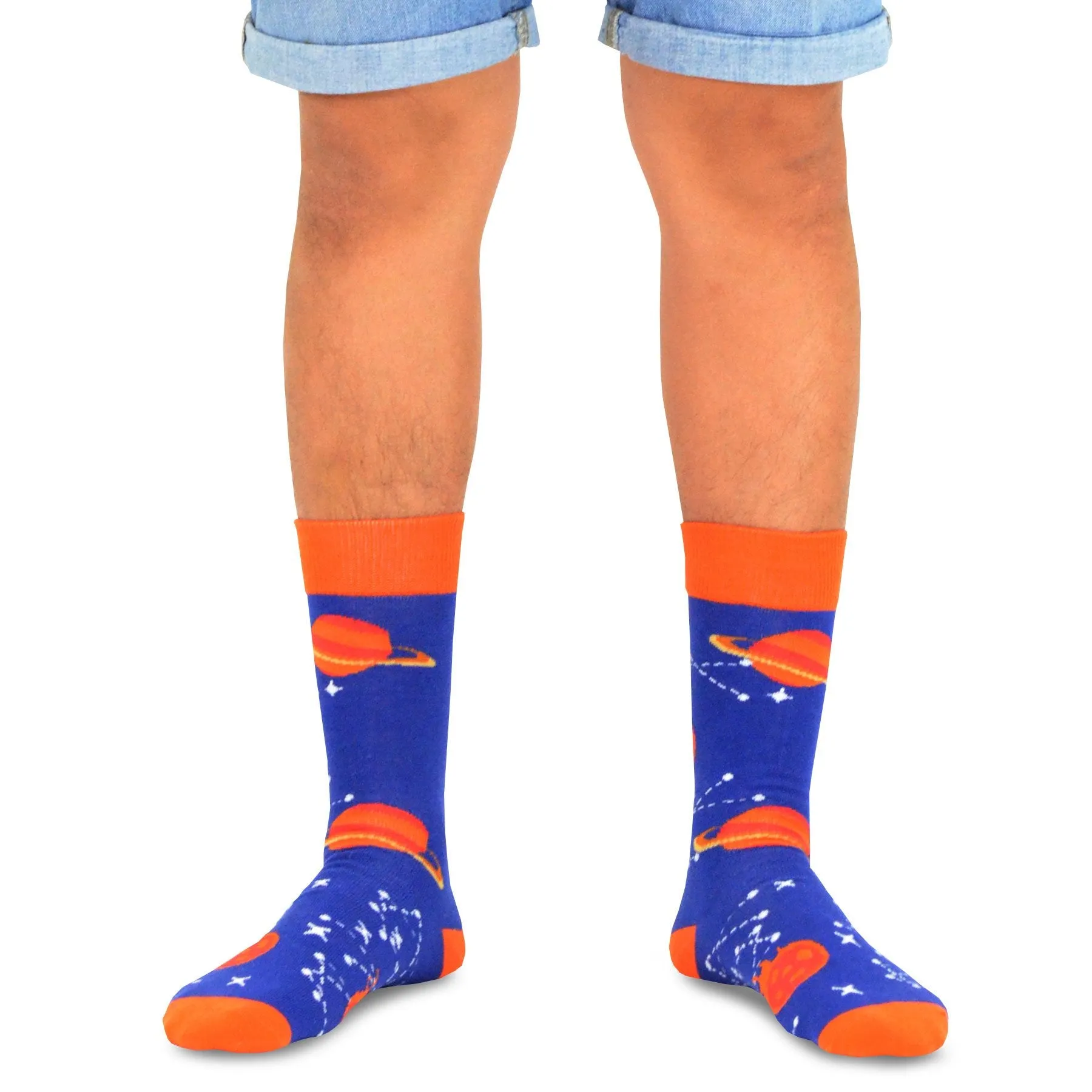 TeeHee Socks Men's Novelty Cotton Crew Galaxy 10-Pack (51173)