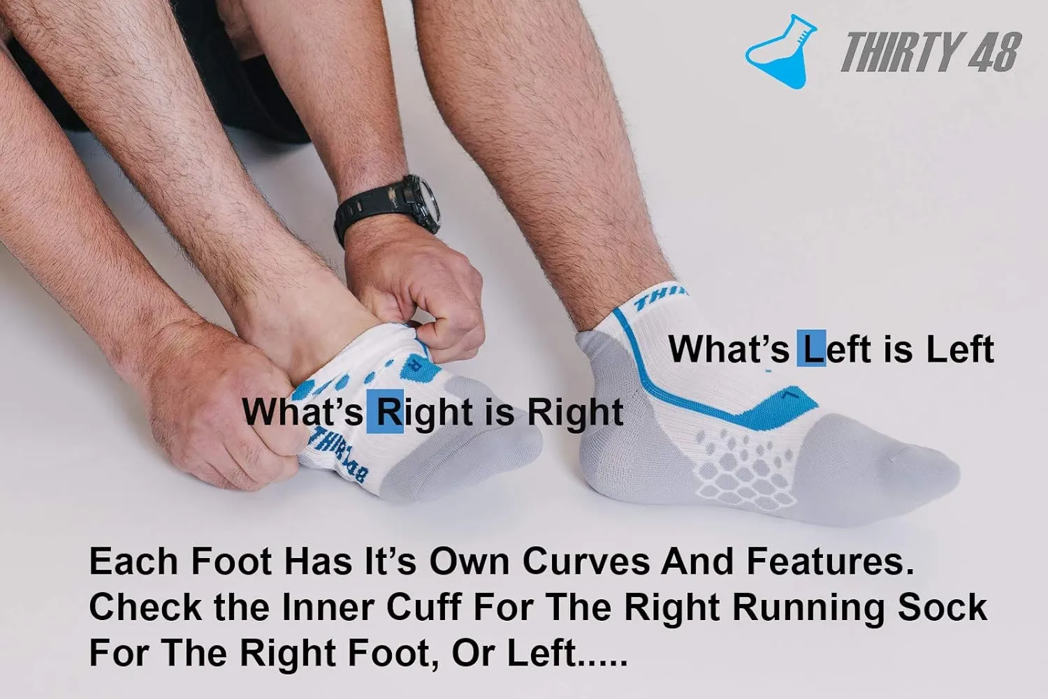 Thirty48 Compression Low Cut Running Socks for Men and Women | 15-20mmHg Compression