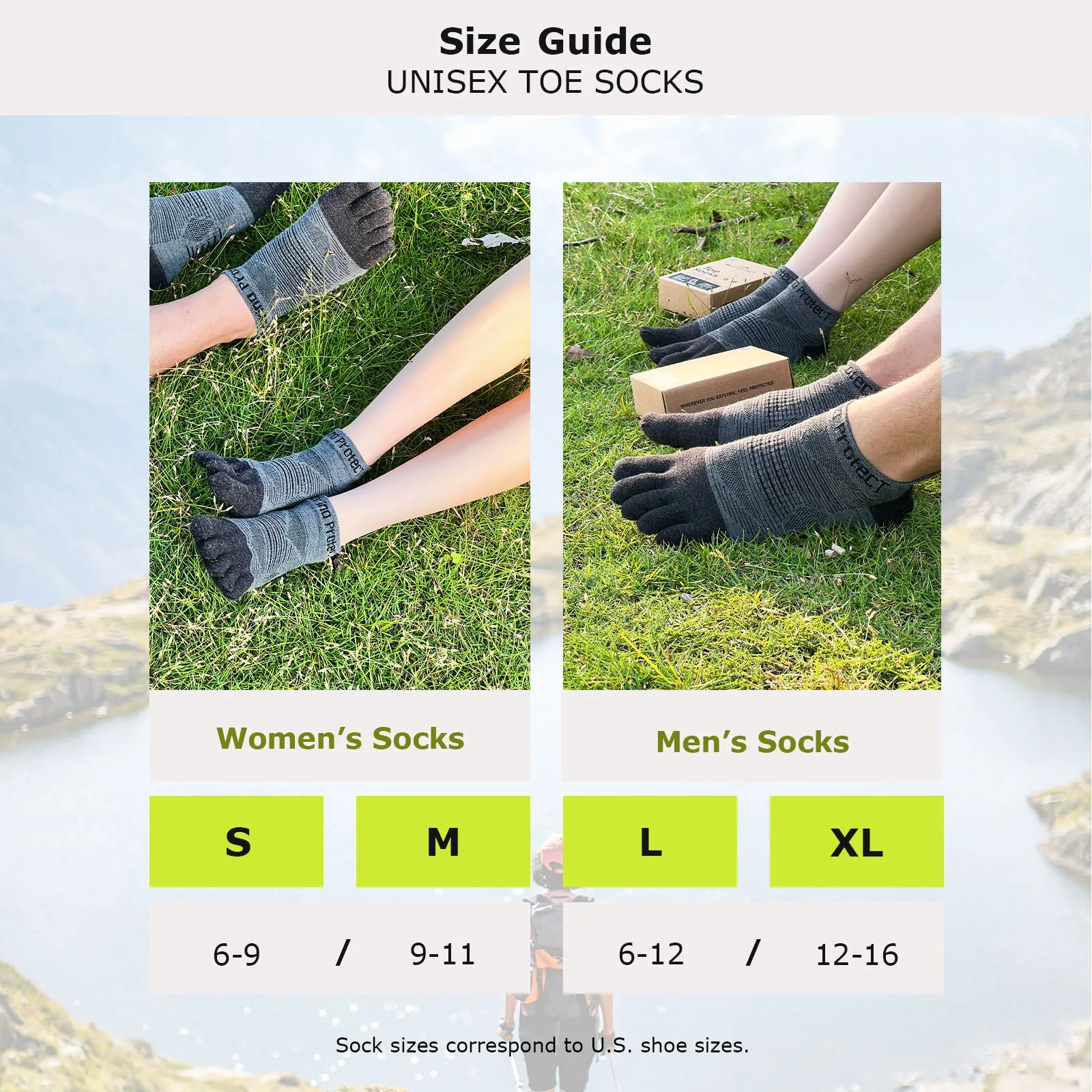 Unisex Merino Hike Light Ankle Toe Socks Black/Charcoal/Grey - 3 Pairs