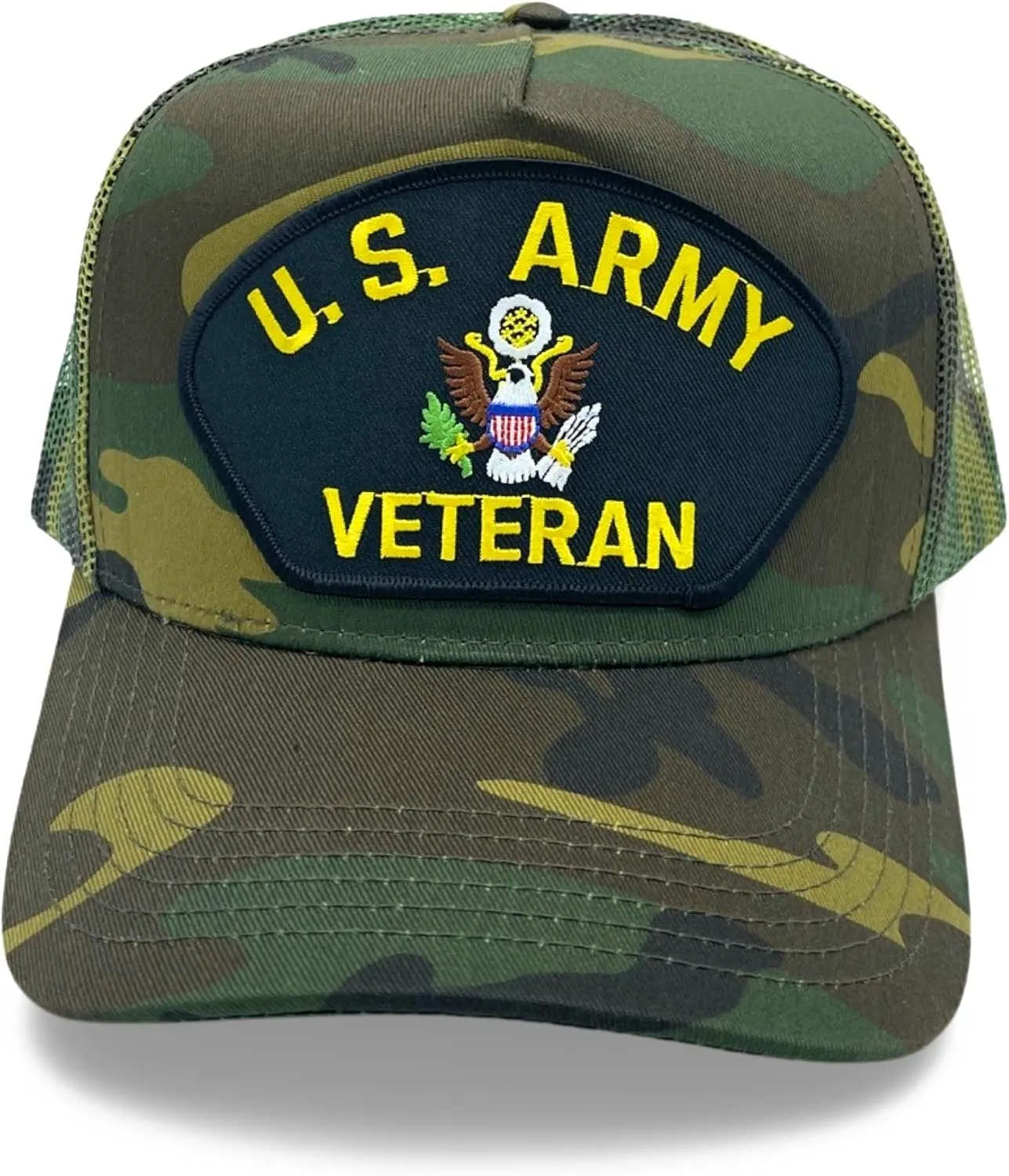 US Army Veteran Patch Mesh Adjustable Baseball Cap