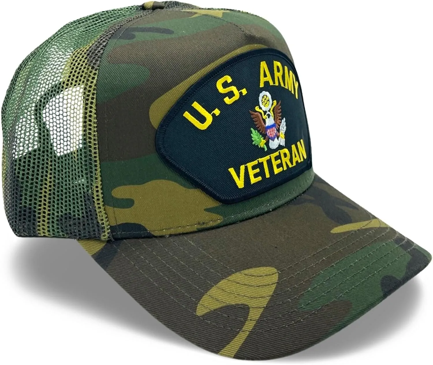 US Army Veteran Patch Mesh Adjustable Baseball Cap