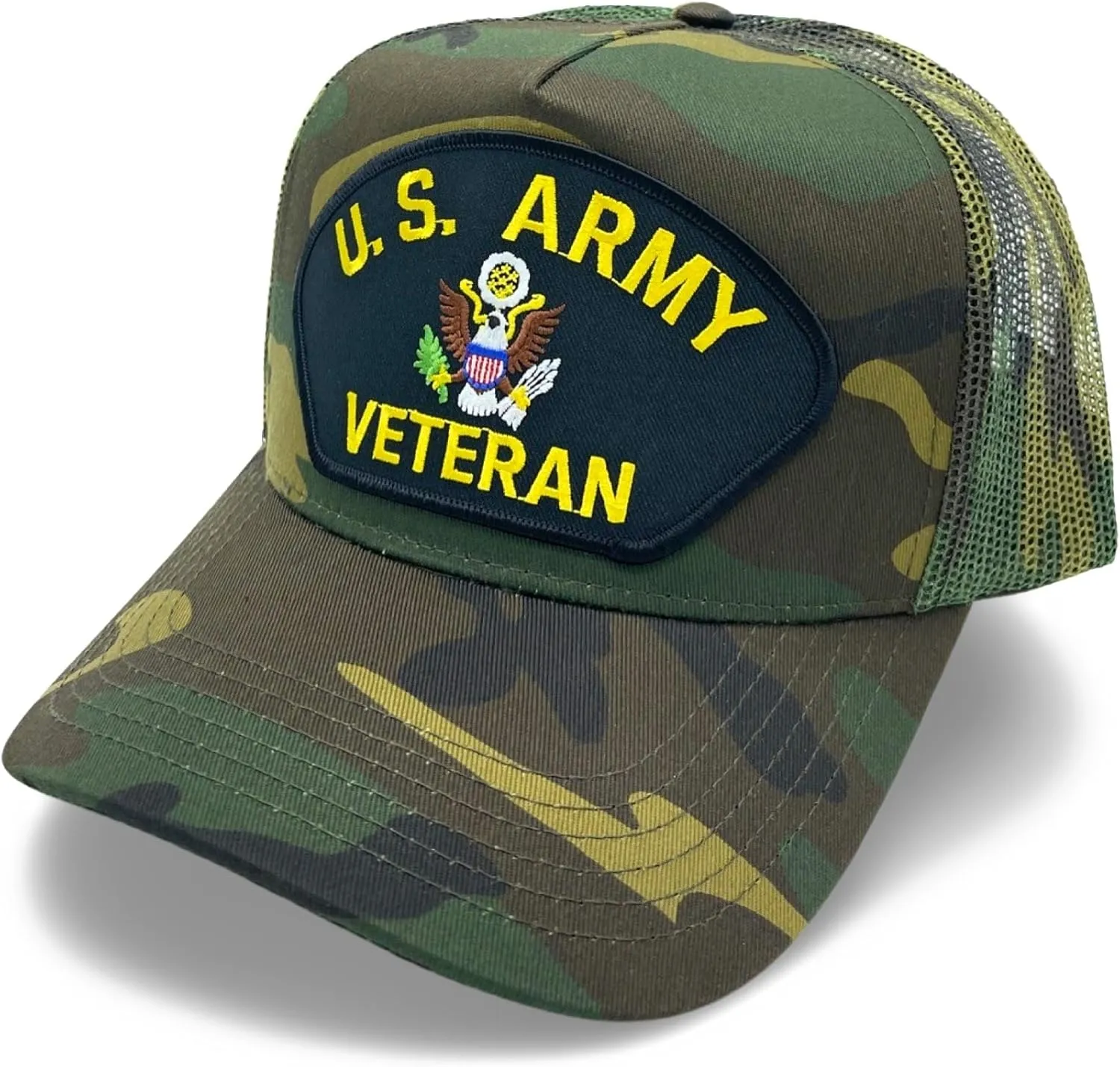 US Army Veteran Patch Mesh Adjustable Baseball Cap