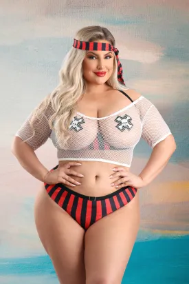 Walk My Plank! Plus Size Pirate Costume